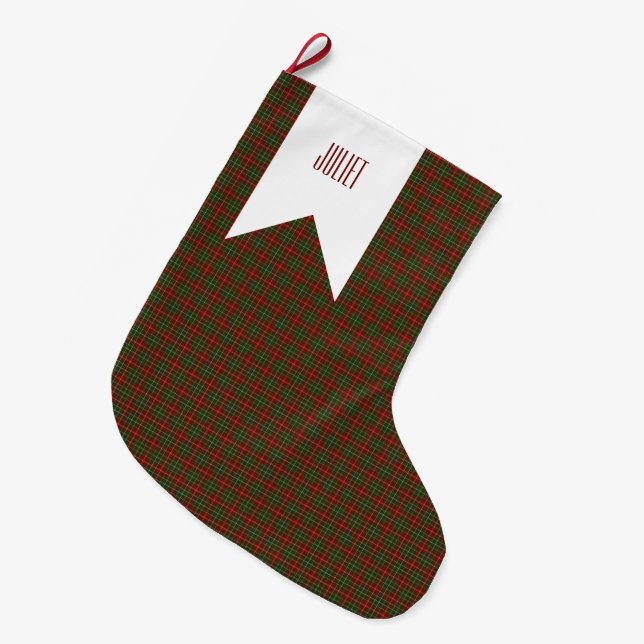 MacDougall Modern Klan Tartan Play Mönster Stor Julstrumpa (Framsidan (Hängande))