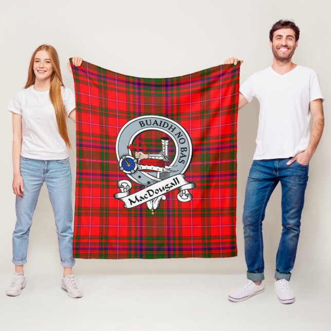 MacDougall Modern Klansymbol Tartan Rutmönster Fleecefilt (På plats)