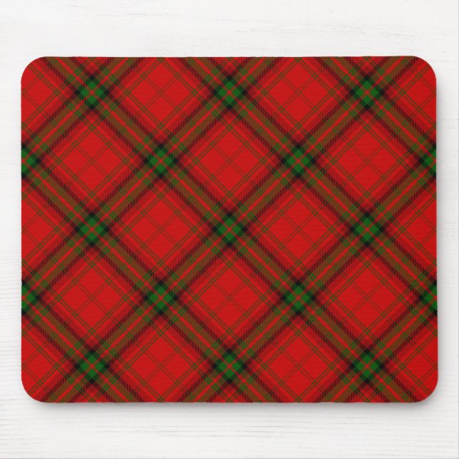 MacDougall tartan Red grönt plaid Musmatta (Framsidan)
