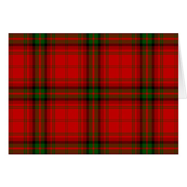 MacDougall tartan Red grönt plaid OBS Kort (Framsidan Horizontal)