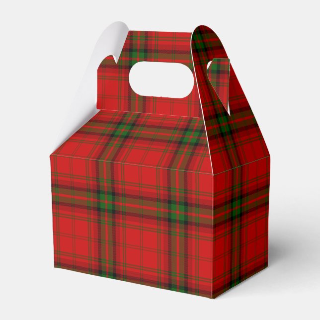 MacDougall tartan Red grönt plaid Presentaskar (Framsidan Sidan)