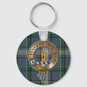 MacDowall Tartan & Badge Nyckelring