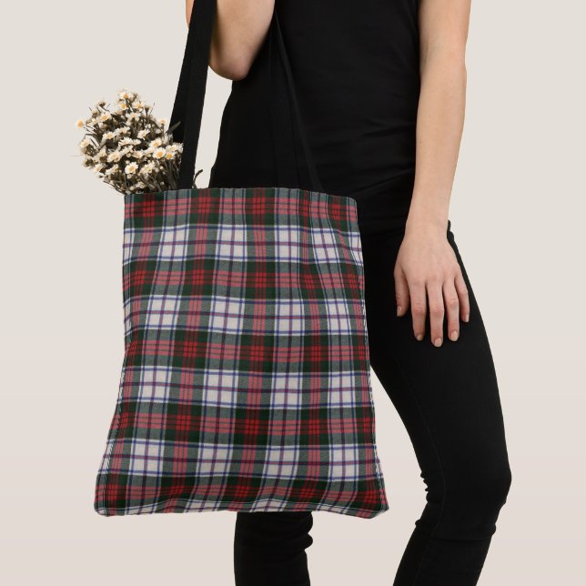 MacDuff Dress Modern Scottish Tartan Tote Bag Tygkasse (Närbild)