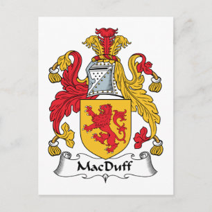 MacDuff Family Crest Vykort