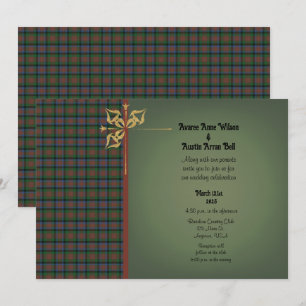 MacDuff Hunting Original Scottish Tartan Bröllop Inbjudningar