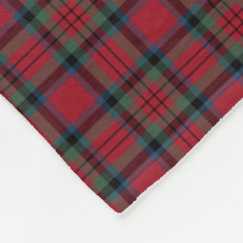 MacDuff Klan Red, Grönt och Blue Tartan Fleecefilt