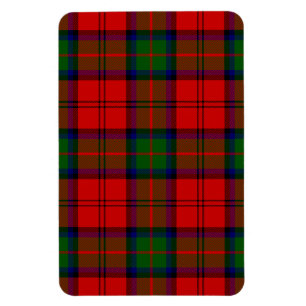 MacDuff-röd grönt plaid Magnet