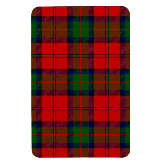 MacDuff-röd grönt plaid Magnet (Vertikal)