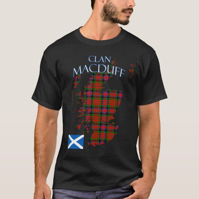 MacDuff Scottish Klan Tartan Scotland T Shirt (Framsida)