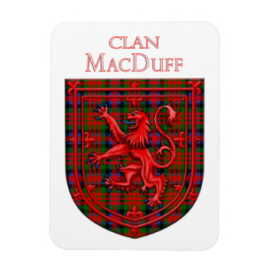 MacDuff Tartan Scottish Play Lejon Rampant Magnet