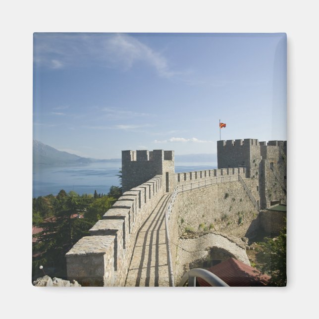 MACEDONIA, Ohrid. Car Samoil’s Castle - Castle Magnet (Framsidan)