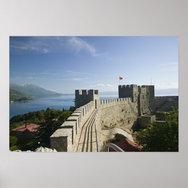 MACEDONIA, Ohrid. Car Samoil’s Castle - Castle Poster (Framsidan)