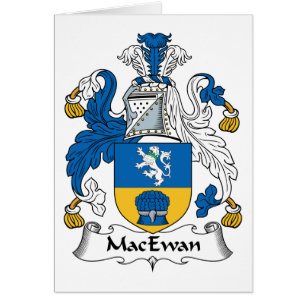 MacEwan familjvapensköld Hälsningskort