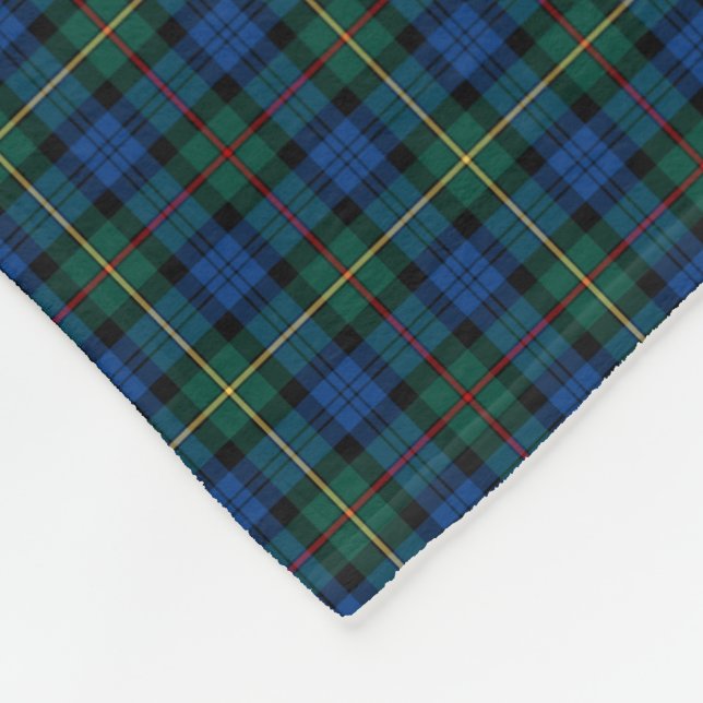 MacEwan Klan Royal Blue och Grönt Tartan Fleecefilt (Hörn)
