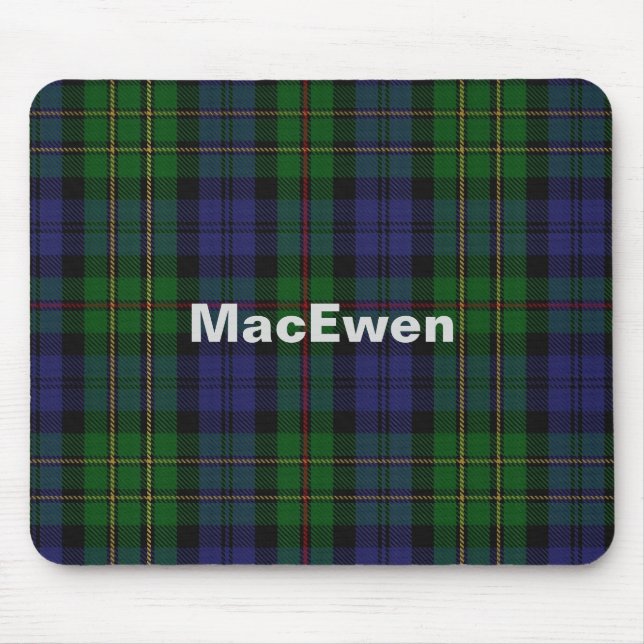 MacEwen Anpassningsbar Tartan Play Mouse Pad Musmatta (Framsidan)