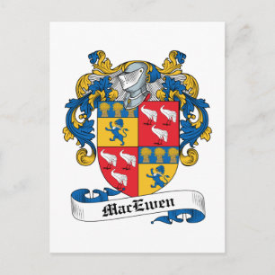 MacEwen Family Crest Vykort