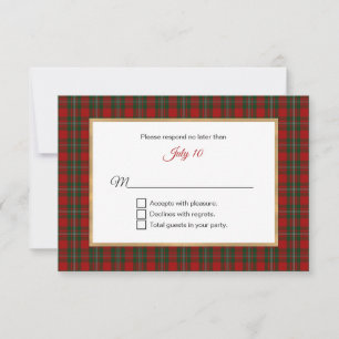 MacFarland Tartan Play Bröllop OSA Kort