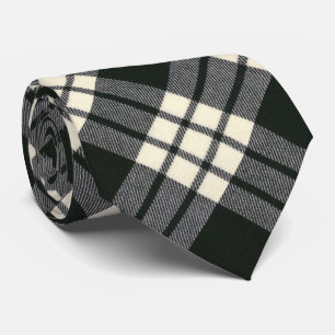 MacFarlane Black and White Modern Tartan Slips