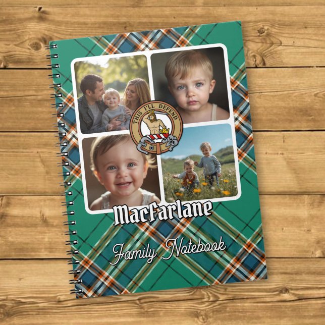 MacFarlane Familjefotokollage Anteckningsbok (Skapare uppladdad)