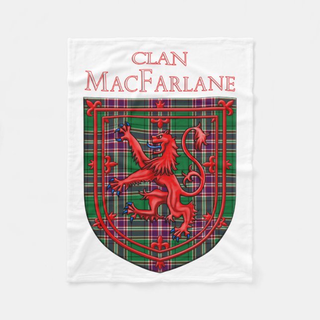 MacFarlane Hunting Tartan Scottish Play Fleecefilt (Framsidan)
