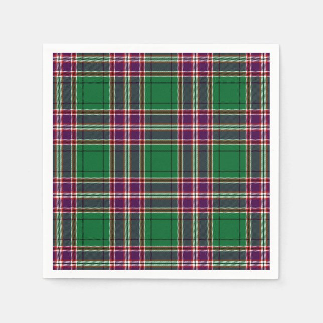 MacFarlane Hunting Tartan Skriv ut Pappersservett (Framsidan)