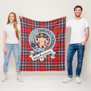 MacFarlane Modern Klan Badge Tartan Play Fleecefilt