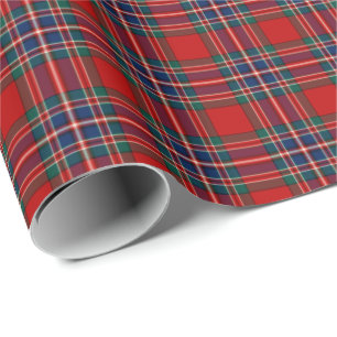 MacFarlane röd Tartan Presentpapper