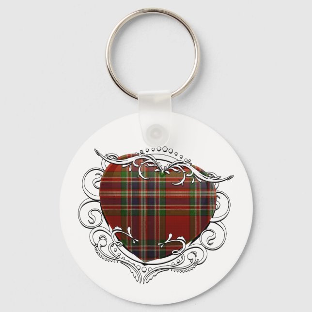 MacFarlane Tartan Heart Nyckelring (Framsida)