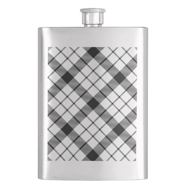 MacFarlane tartan svartvit plaid Fickplunta (Framsidan)