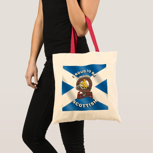 Macferson Klan Badge Scottish Tote Tygkasse (Framsida (produkt))