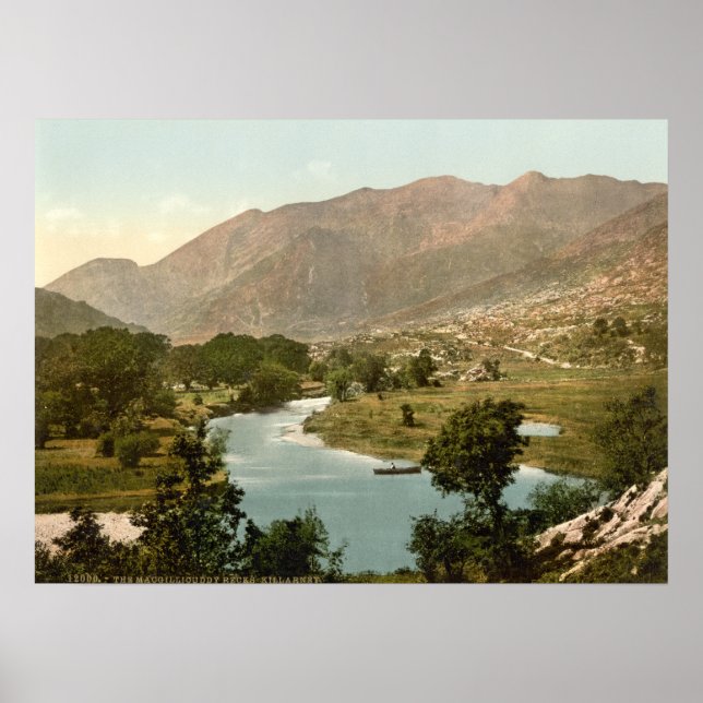 MacGillicuddy Reeks, Killarney, Kerry Poster (Framsidan)
