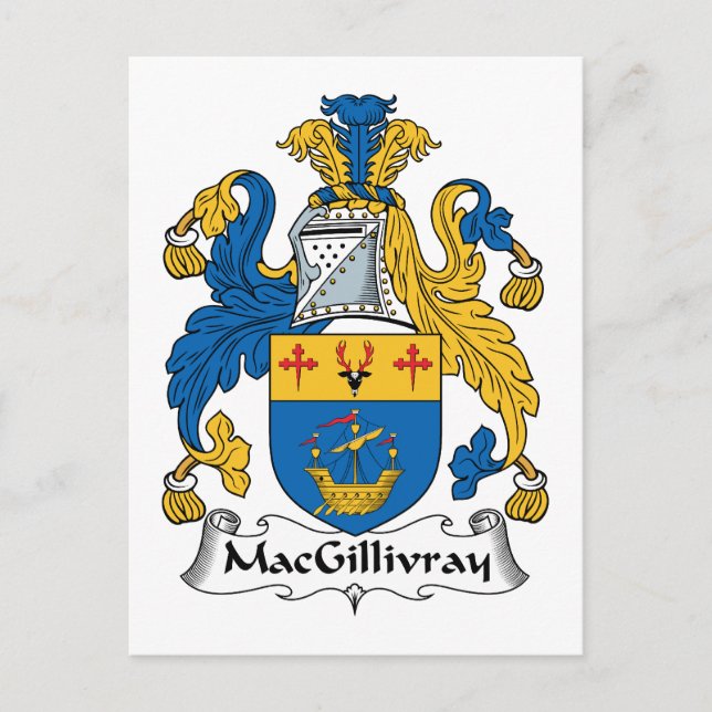 MacGillivray Family Crest Vykort (Framsida)