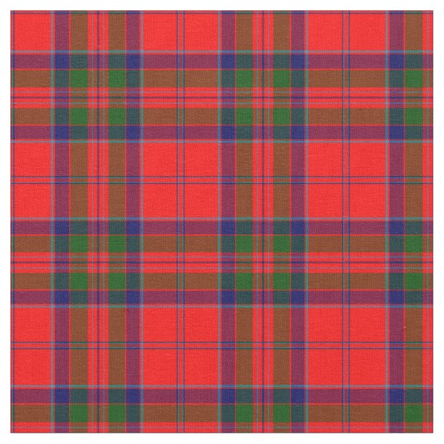 MacGillivray Modern Tartan Tyg (Närbild)