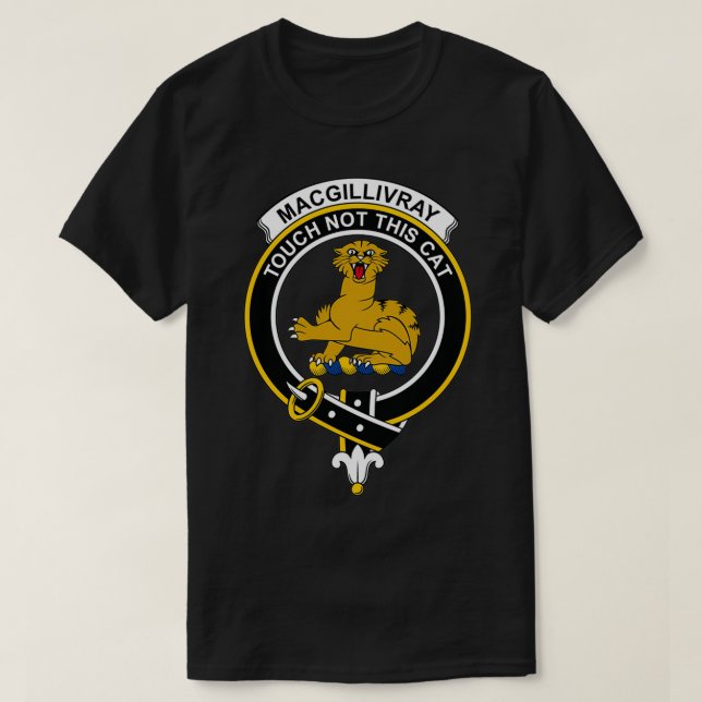 MacGillivray Vapensköld Tartan Klan Scottish Klan T Shirt (Design framsida)
