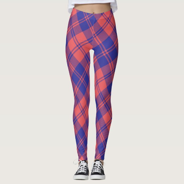 MacGregor av Glängyle Klan Scottish Tartan Tilt Leggings (Framsida)