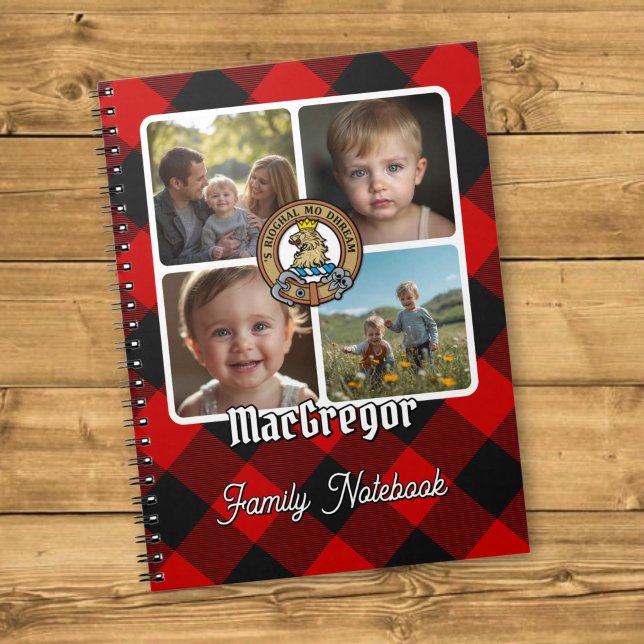 MacGregor Familjefotokollage Anteckningsbok (Skapare uppladdad)