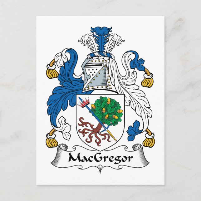 MacGregor Family Crest Vykort (Framsida)