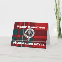 MacGregor-julkort Tartan Helgkort