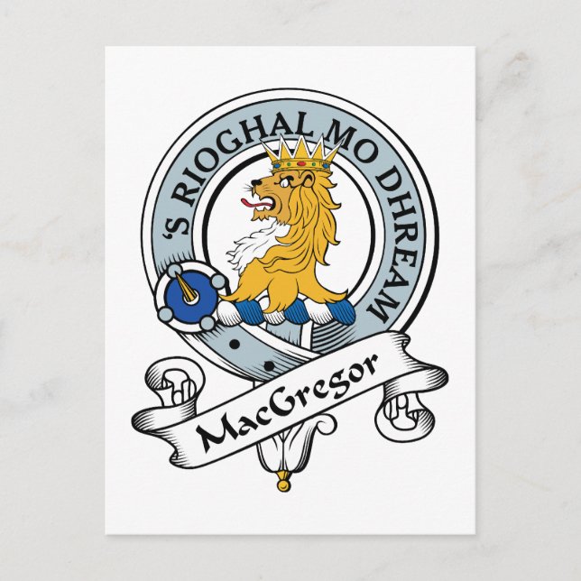 MacGregor Klan Badge Vykort (Framsida)