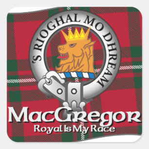 MacGregor klan Fyrkantigt Klistermärke