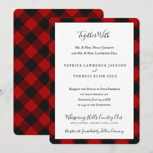 MacGregor Rob Roy Buffalo Play Red Tartan Inbjudningar