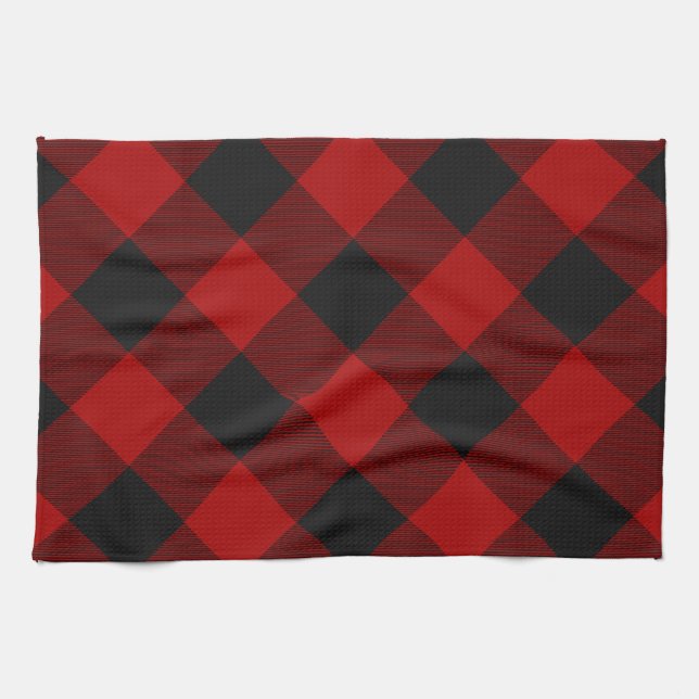 MacGregor | Rob Roy | Buffalo Play Red Tartan Kökshandduk (Horisontell)