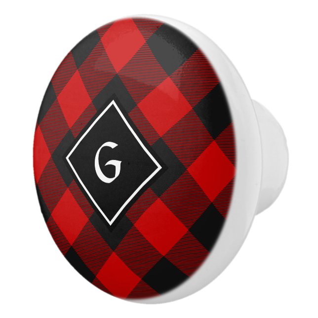 MacGregor Rob Roy Tartan Ceramic Knob Knopp (Höger)