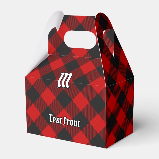 MacGregor Rob Roy Tartan Favor Box Presentaskar (Framsidan Sidan)