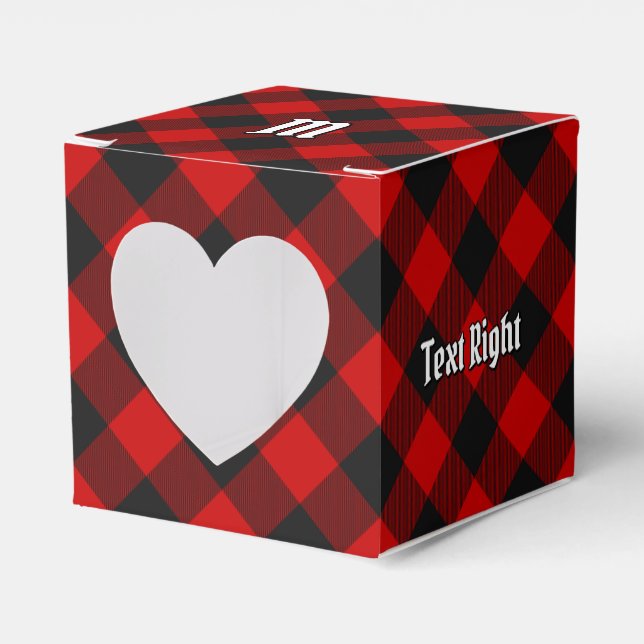 MacGregor Rob Roy Tartan Favor Box Presentaskar (Framsidan Sidan)