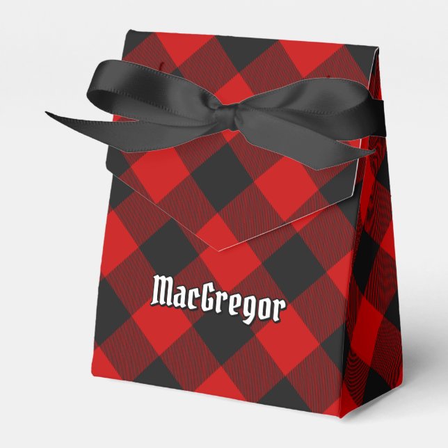 MacGregor Rob Roy Tartan Favor Box Presentaskar (Framsidan Sidan)