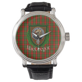 MacGregor Scottish Clan Tartan & Crest Armbandsur