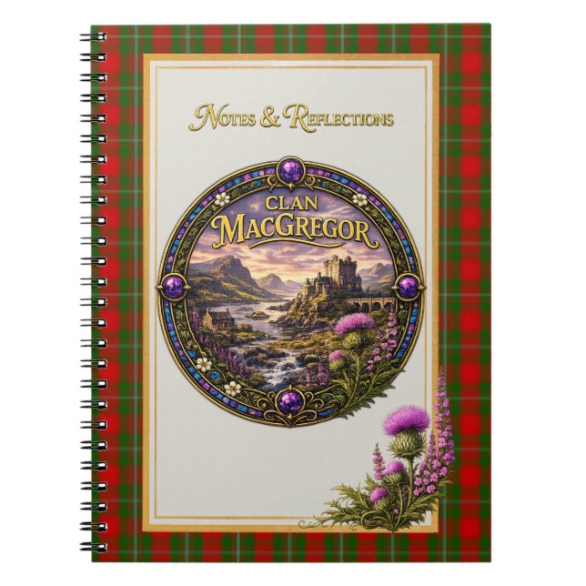 MacGregor skotska klanslätning Anteckningsbok (Framsidan)