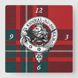 MacGregor Tartan Clock Fyrkantig Klocka