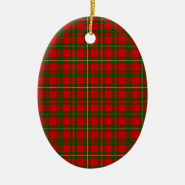 MacGregor Tartan Julgransprydnad Keramik (Framsidan)